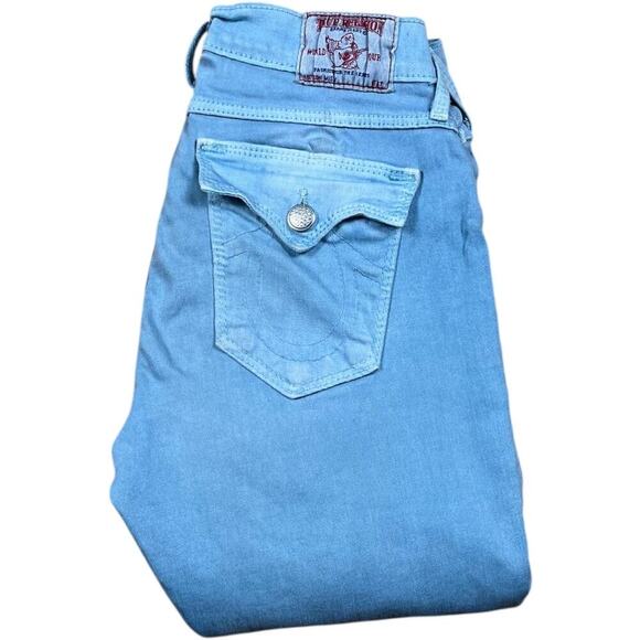 True Religion Y2K Misty Skinny Swarovski Light Wash Jeans - Picture 1 of 9